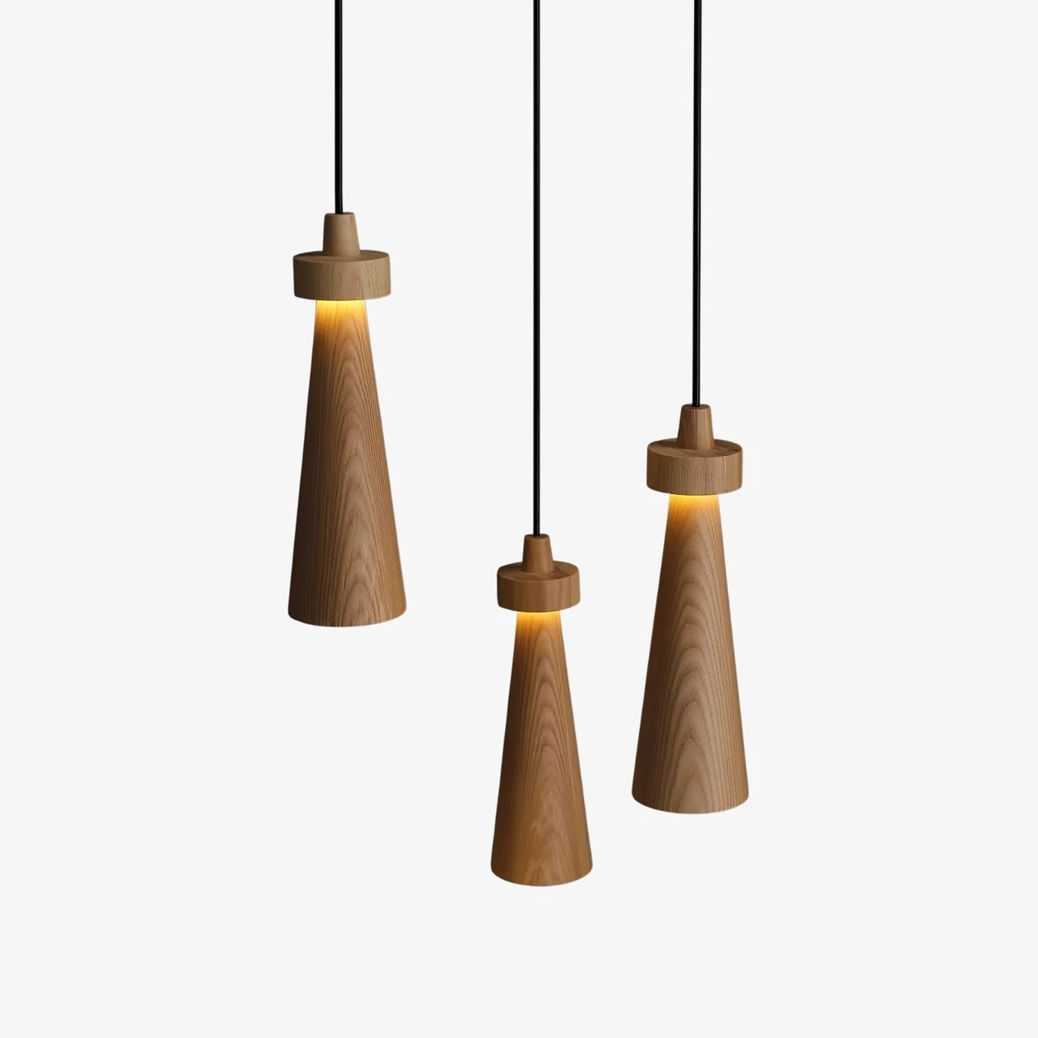 Taper Minimalist Wood Pendant Light - Image 13