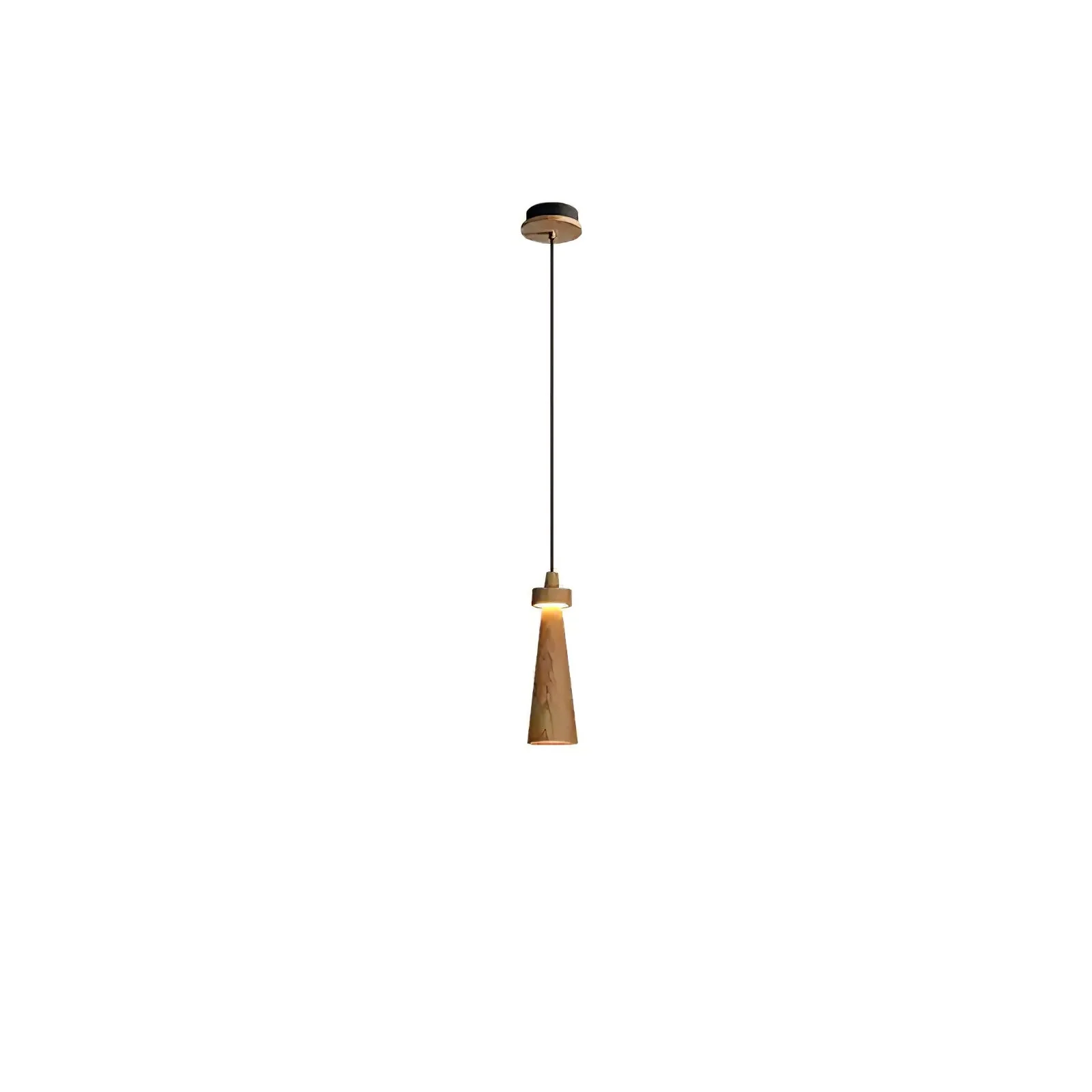 Taper Minimalist Wood Pendant Light - Image 17