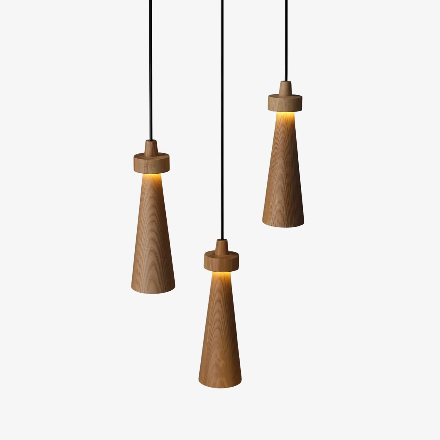 Taper Minimalist Wood Pendant Light - Image 18