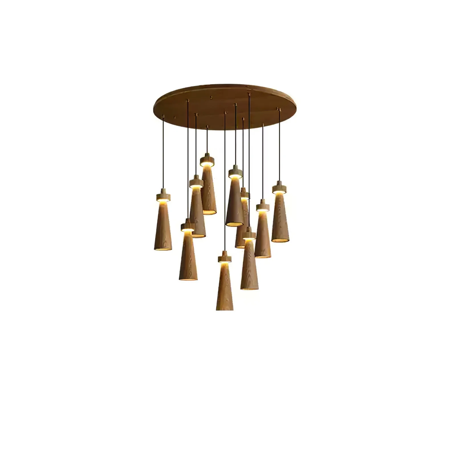 Taper Minimalist Wood Pendant Light - Image 25