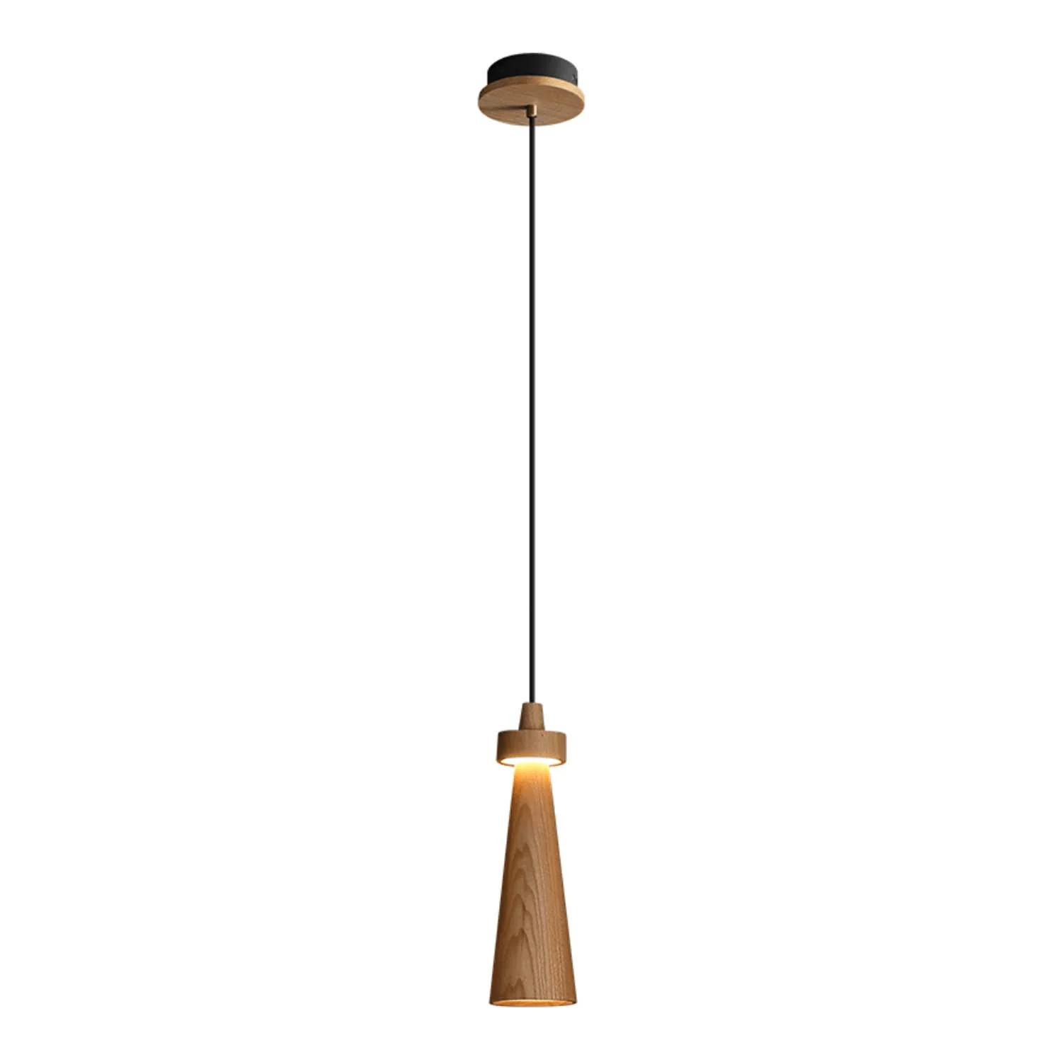 Taper Minimalist Wood Pendant Light - Image 31