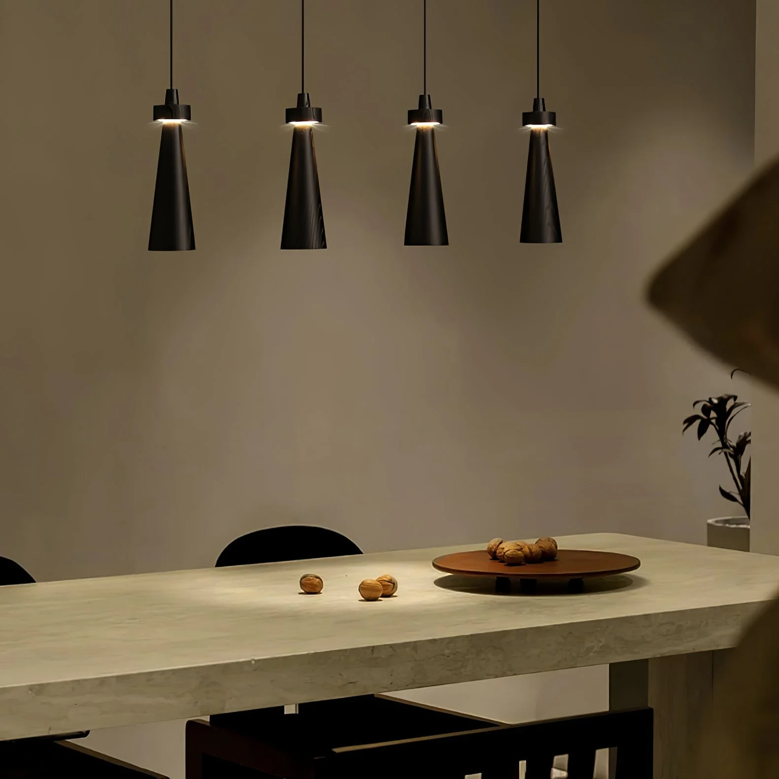 Taper Minimalist Wood Pendant Light - Image 36