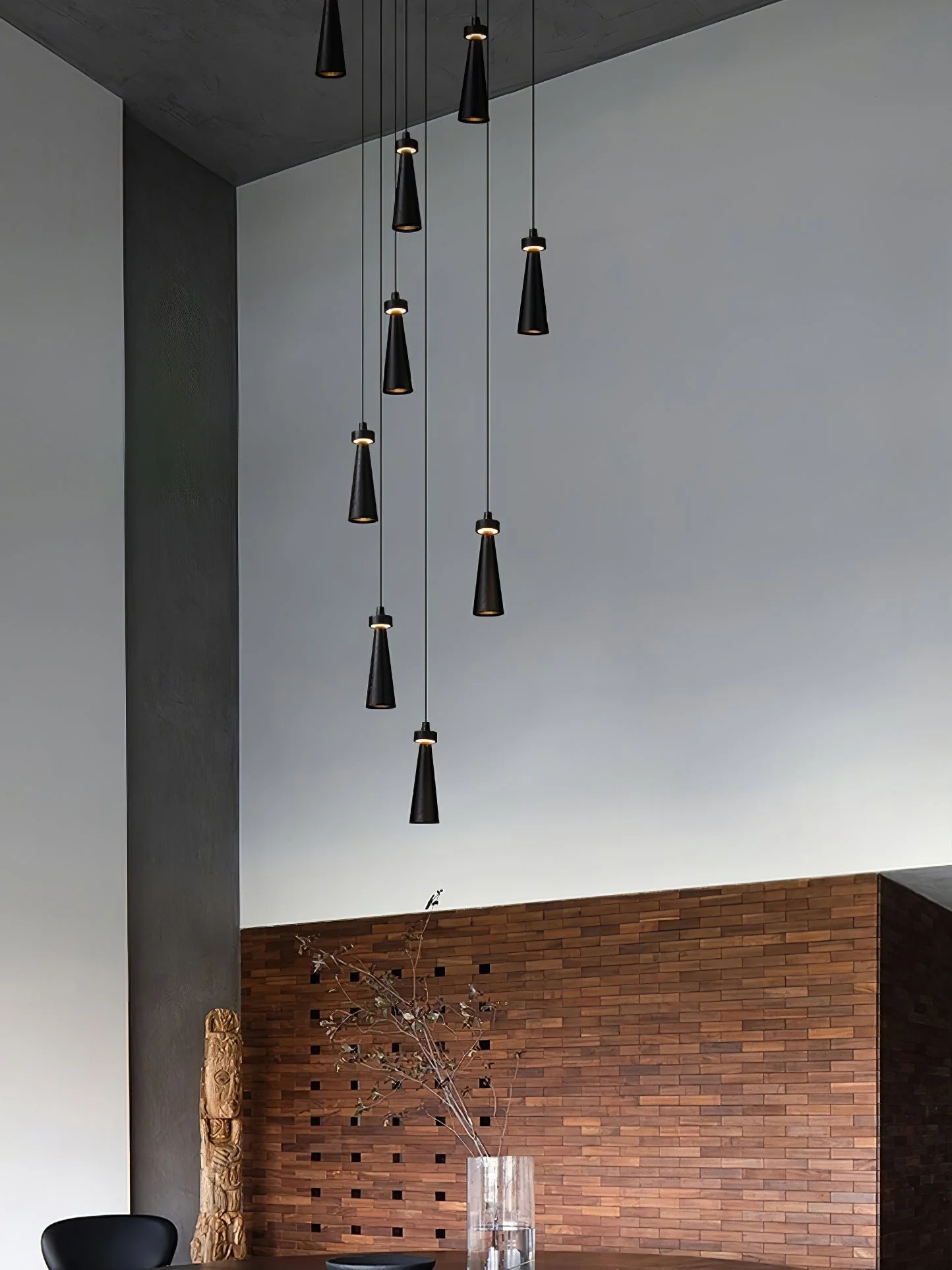 Taper Minimalist Wood Pendant Light - Image 37