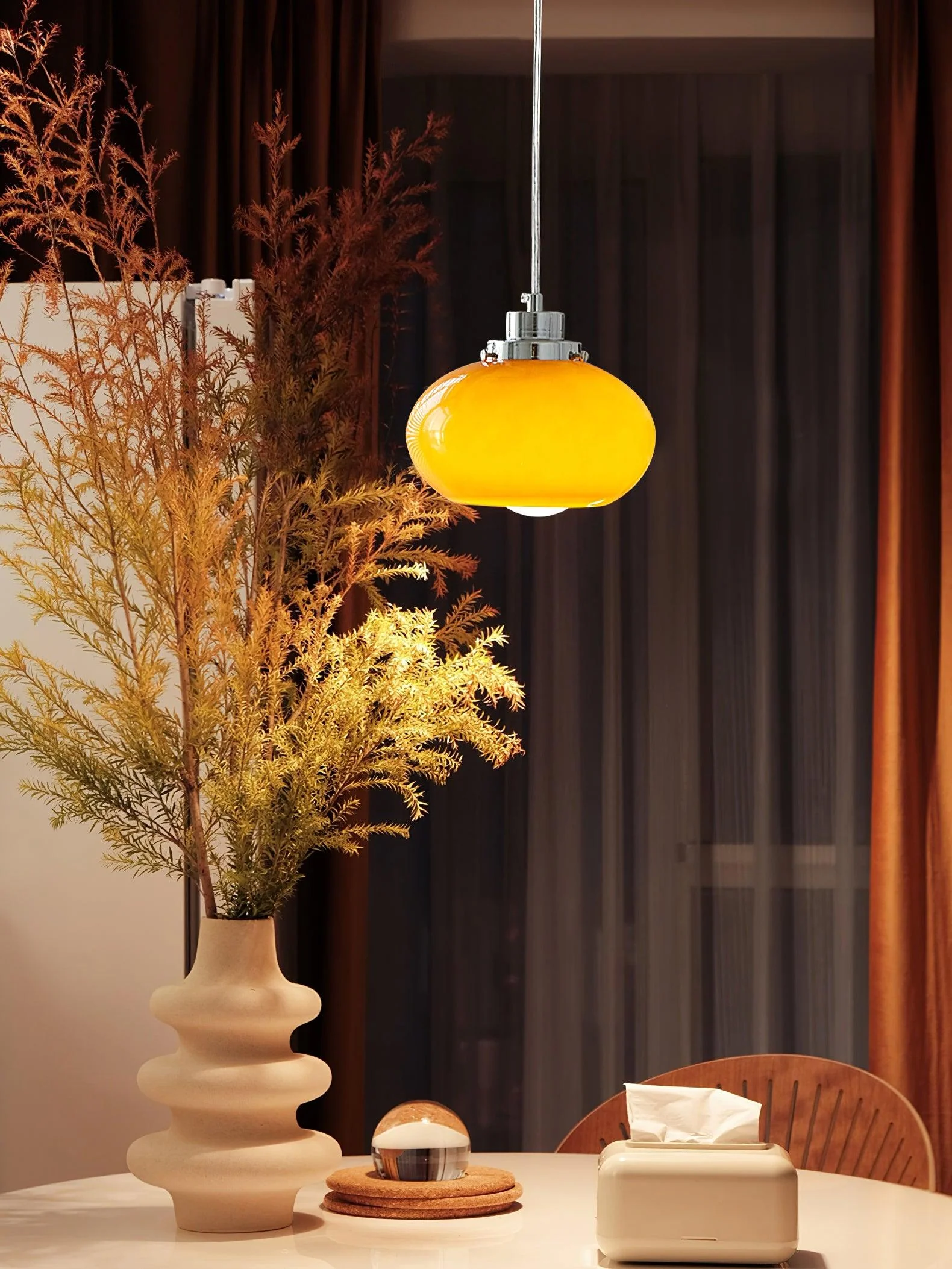 Tavira Glass Retro Pendant Light - Image 28