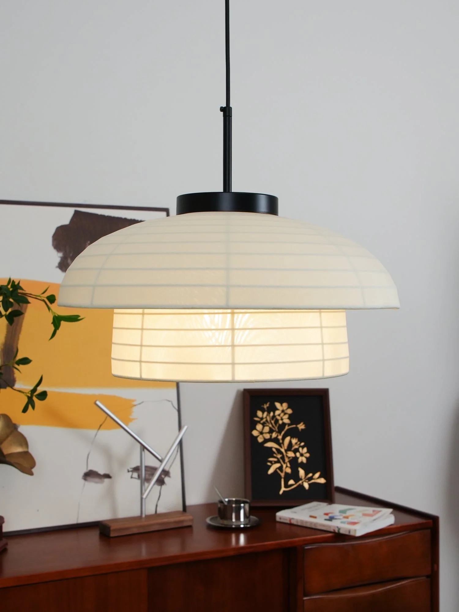 Tavirce Fabric Artistic Pendant Light - Image 17