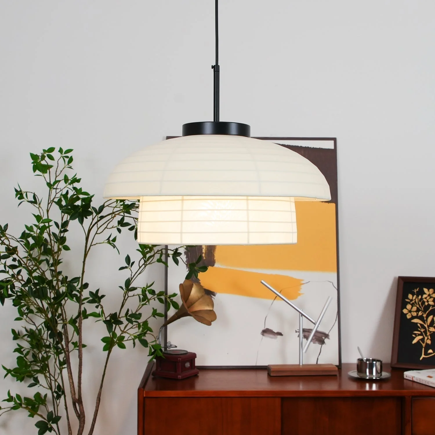 Tavirce Fabric Artistic Pendant Light - Image 19
