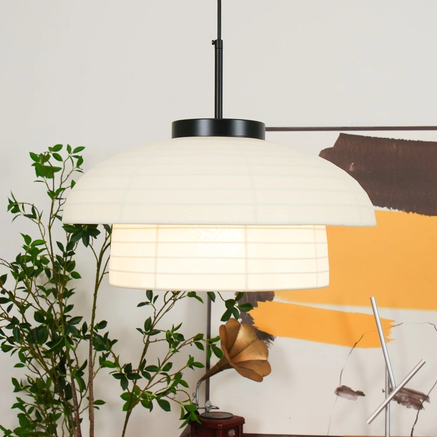 Tavirce Fabric Artistic Pendant Light - Image 20
