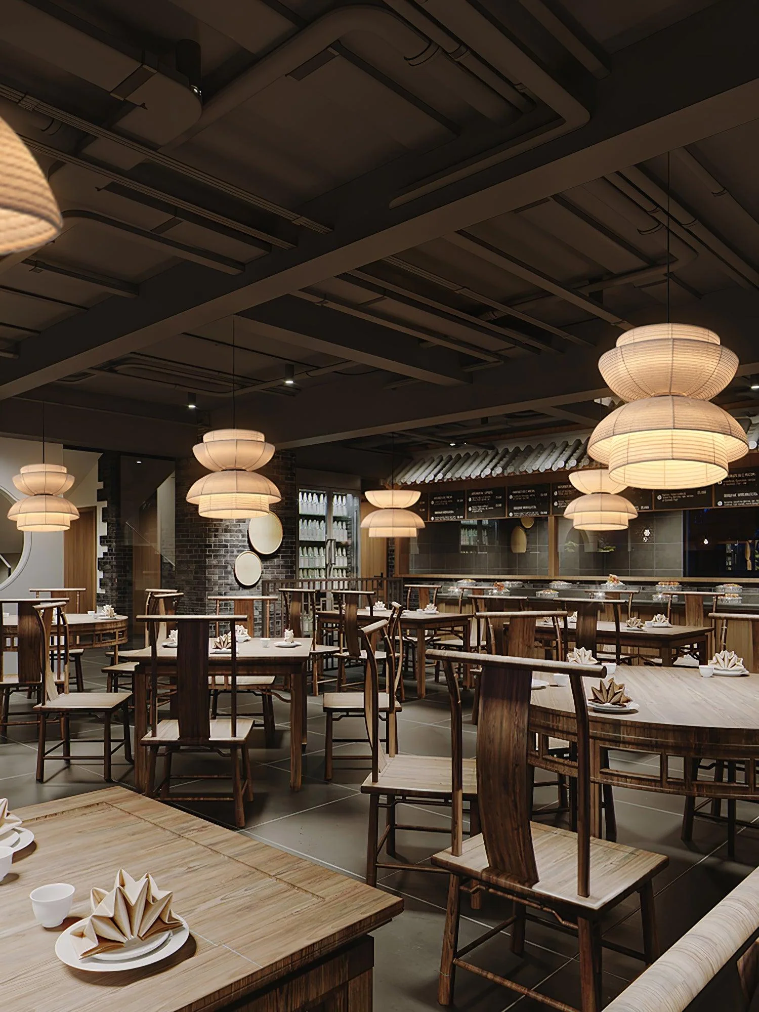 Tavirce Fabric Artistic Pendant Light - Image 23