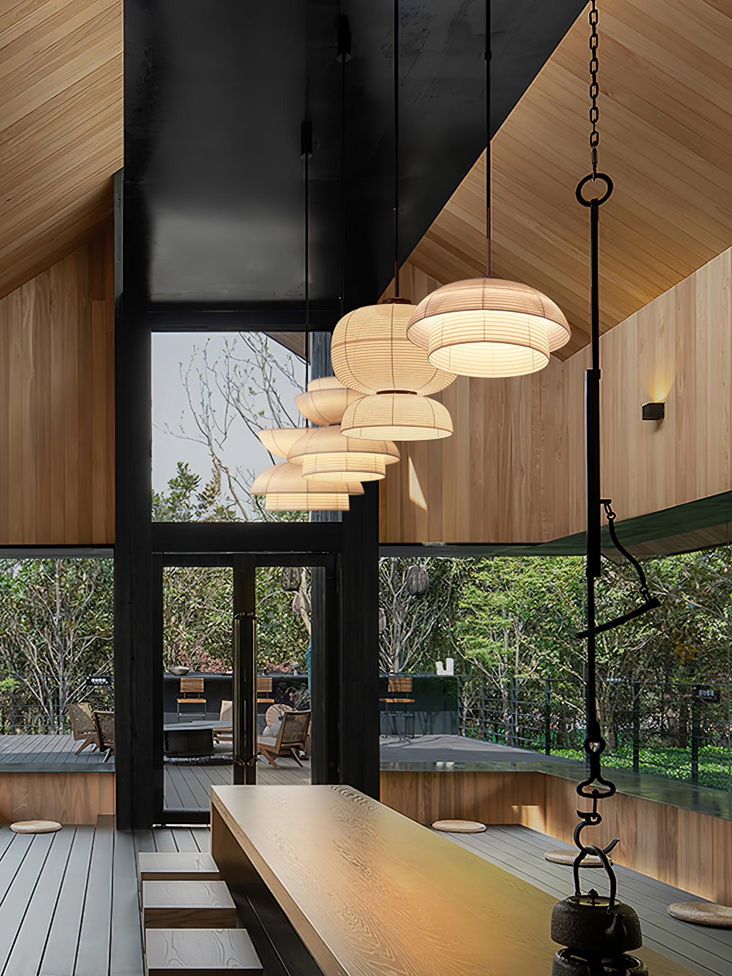 Tavirce Fabric Artistic Pendant Light - Image 37
