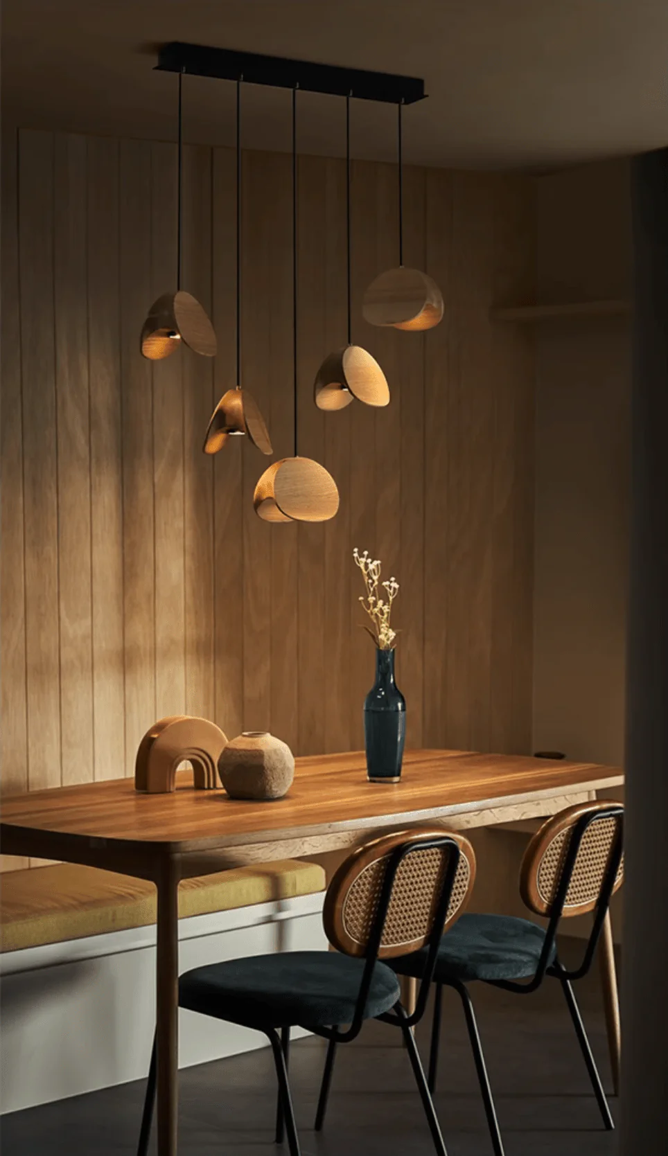 Tavro Minimalist Wood Pendant Light - Image 15