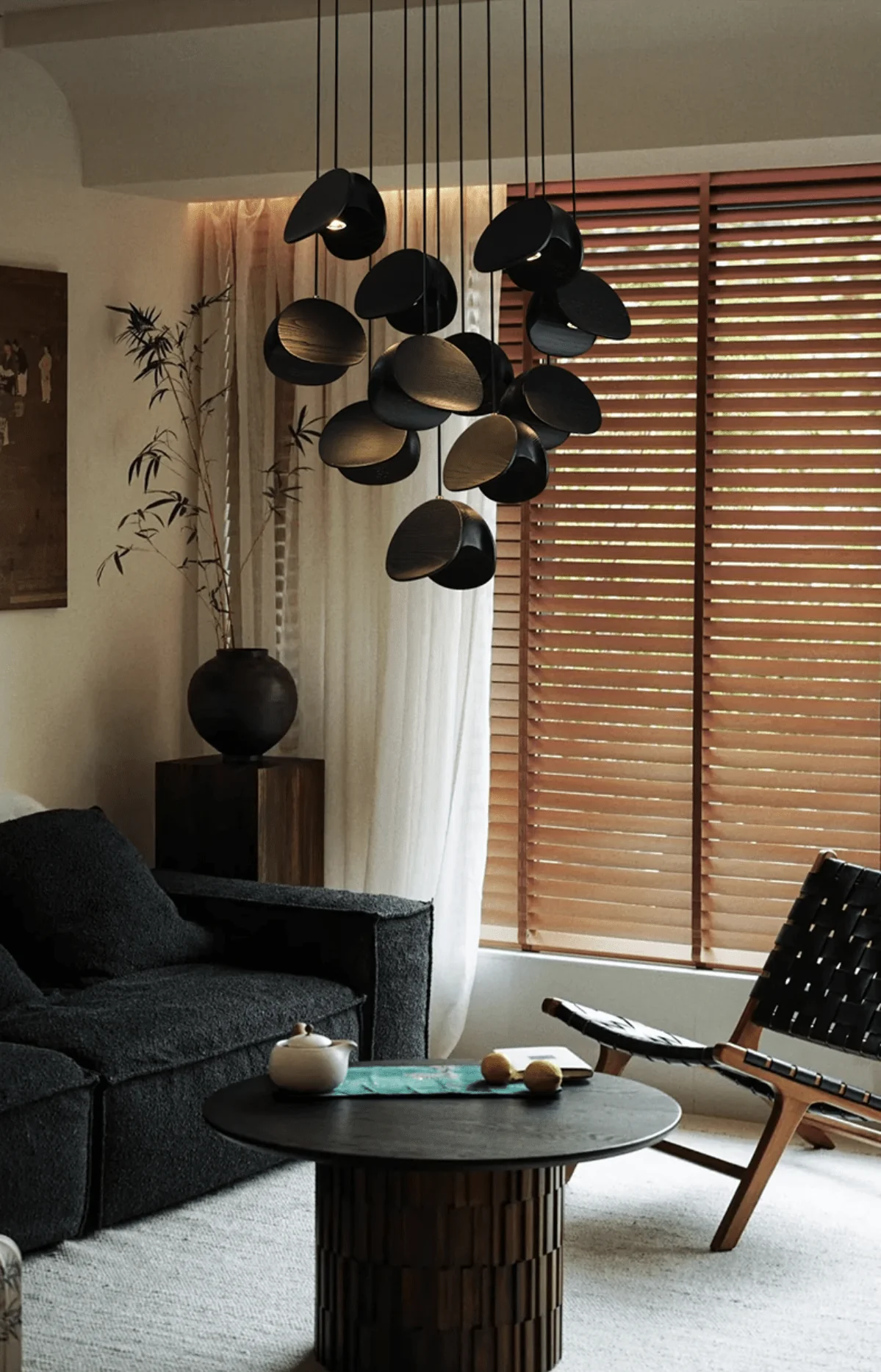 Tavro Minimalist Wood Pendant Light - Image 2
