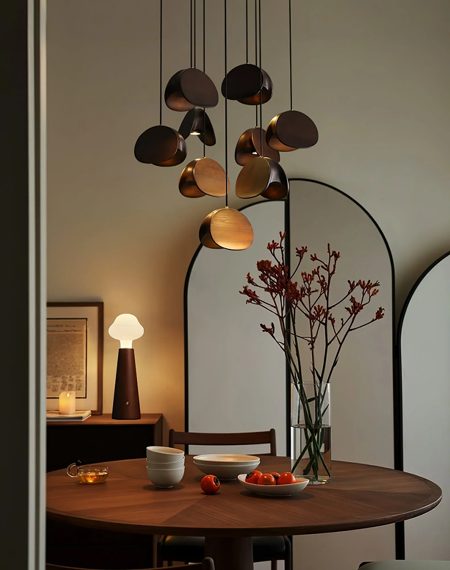 Tavro Minimalist Wood Pendant Light - Image 23