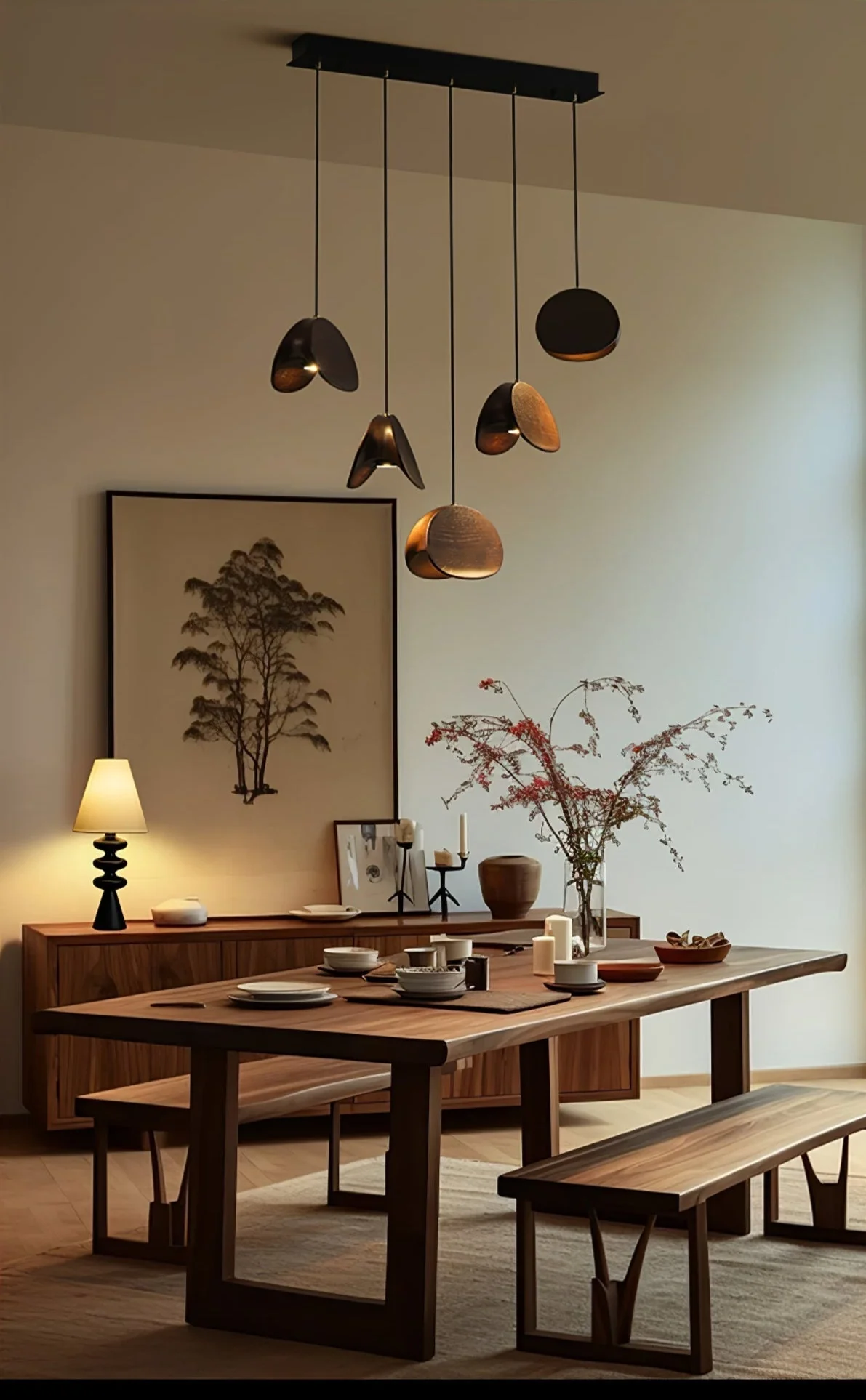 Tavro Minimalist Wood Pendant Light - Image 25