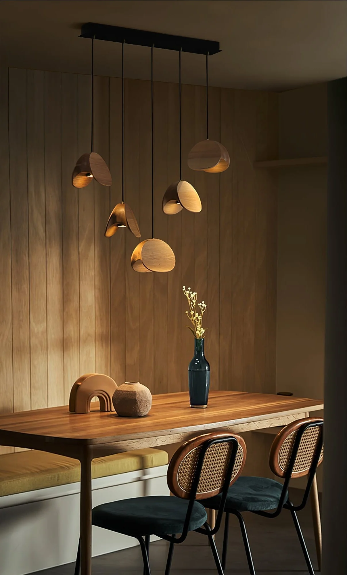 Tavro Minimalist Wood Pendant Light - Image 28