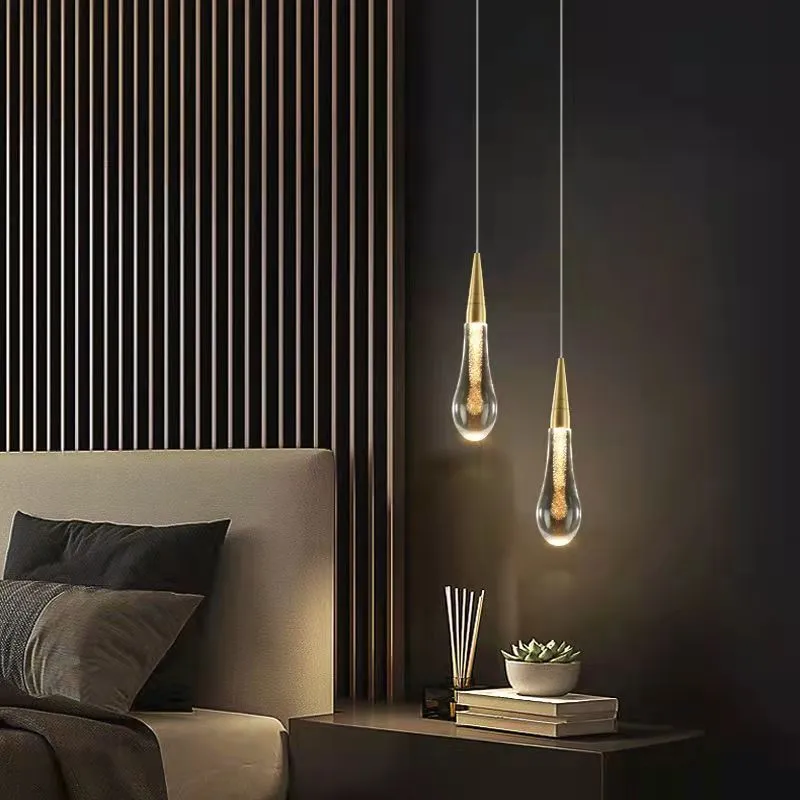 Teardrop Gold Pendant Light - Image 13