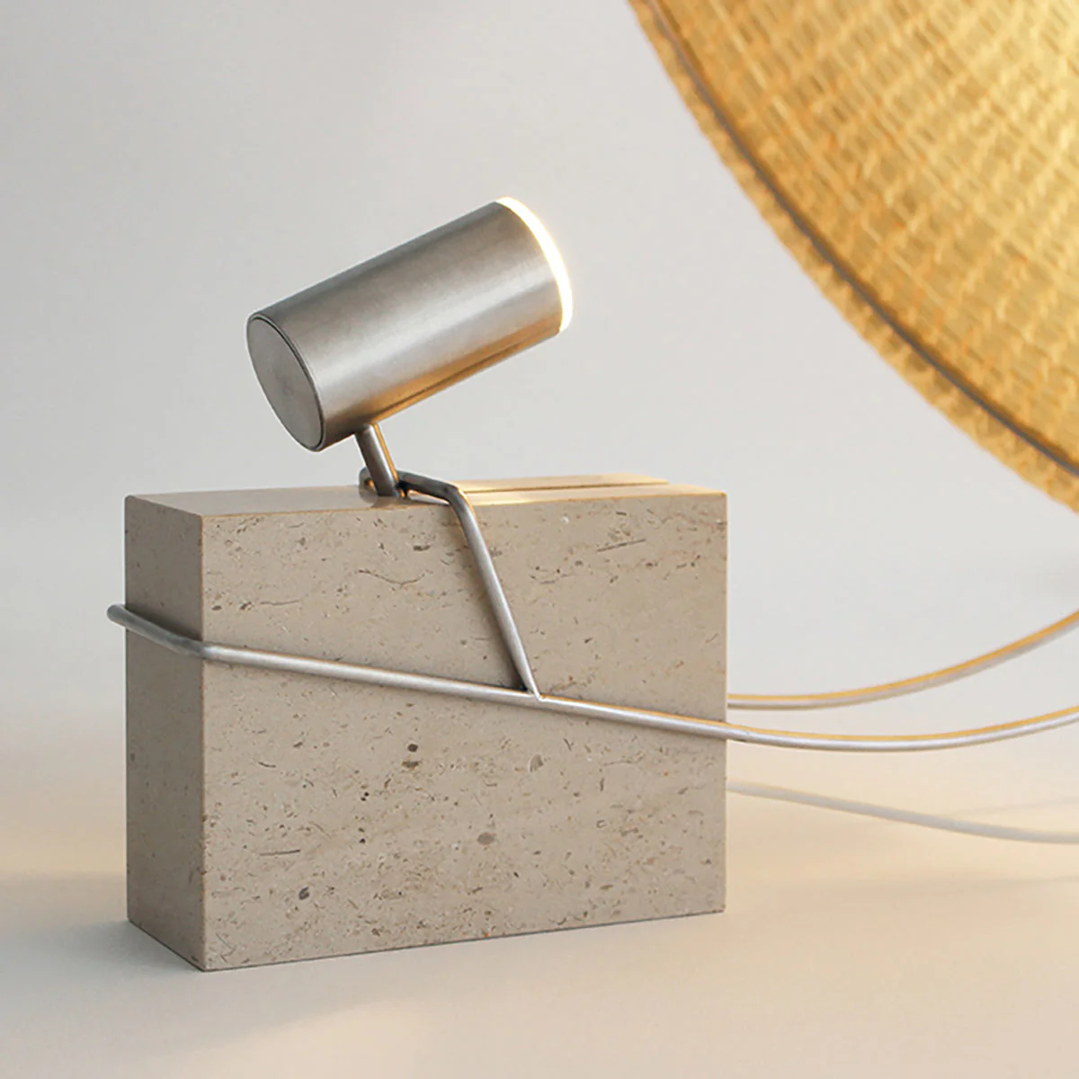 Tempo Farmhouse Travertine Table Lamp - Image 11