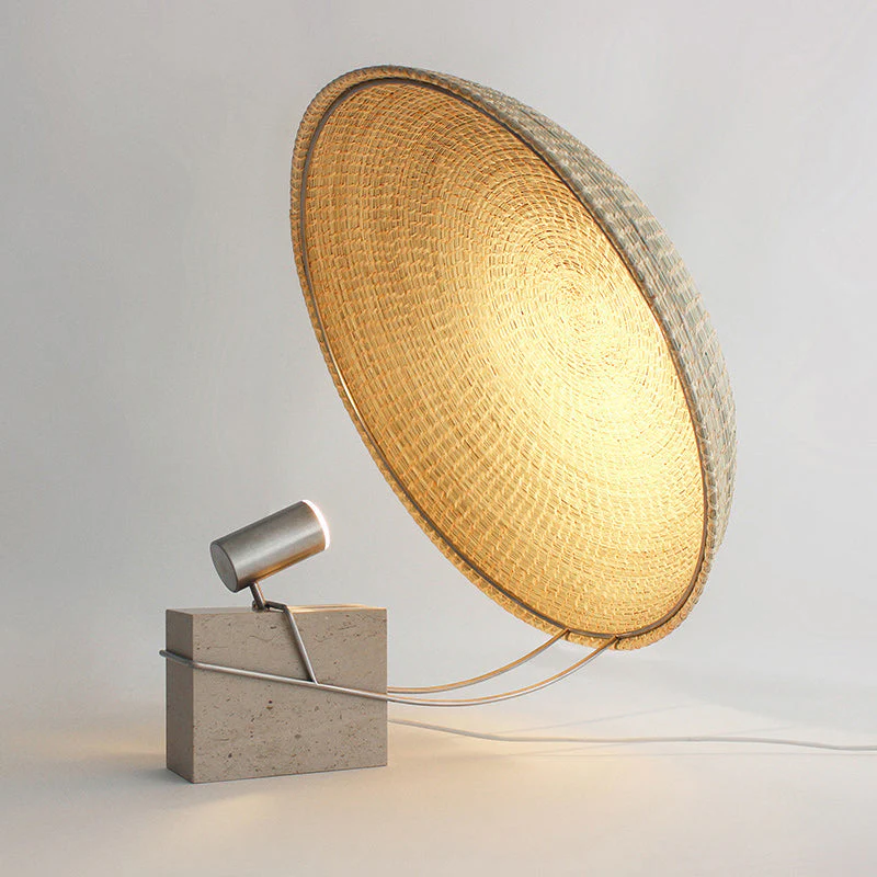 Tempo Farmhouse Travertine Table Lamp - Image 2