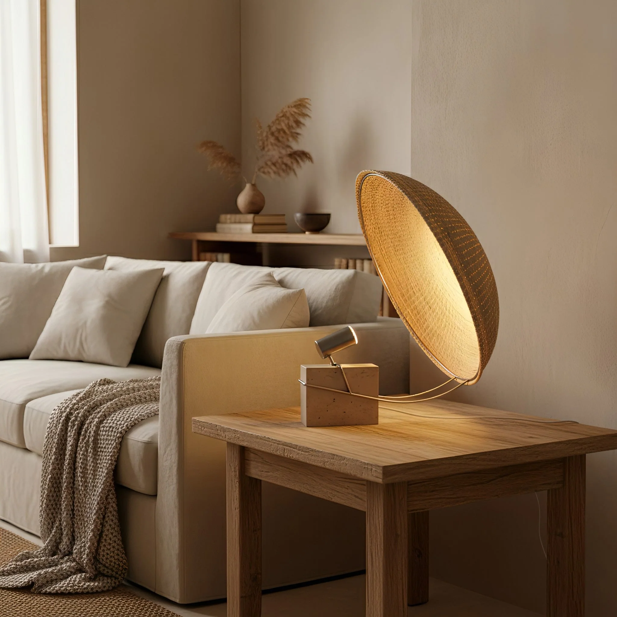 Tempo Farmhouse Travertine Table Lamp - Image 3