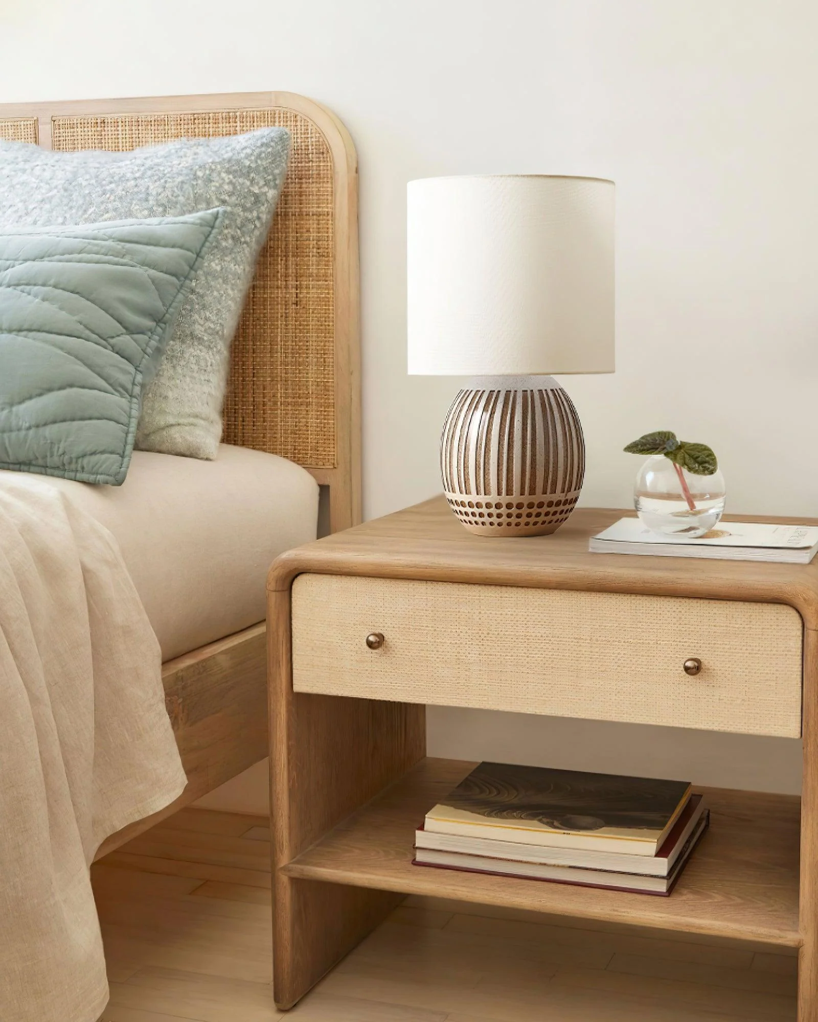 Terra Stripes Modern Ceramics Table Light - Image 6