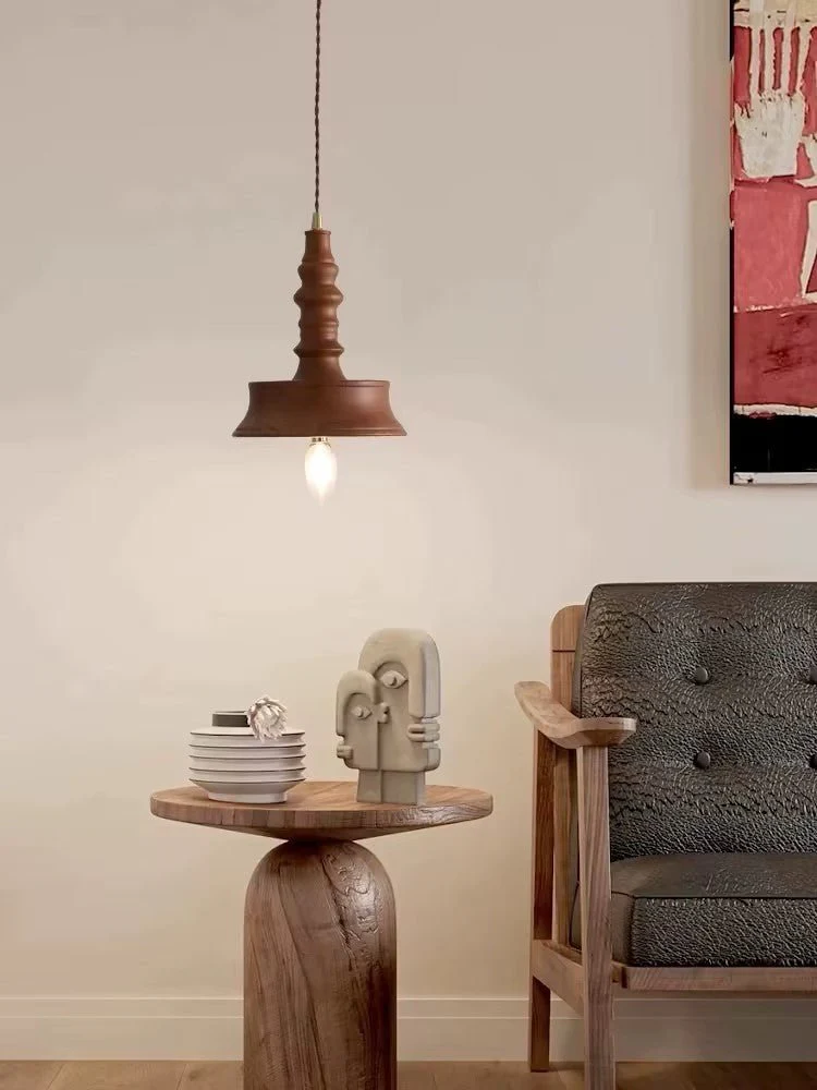 Tessira Wood Industrial Pendant Lamp - Image 28