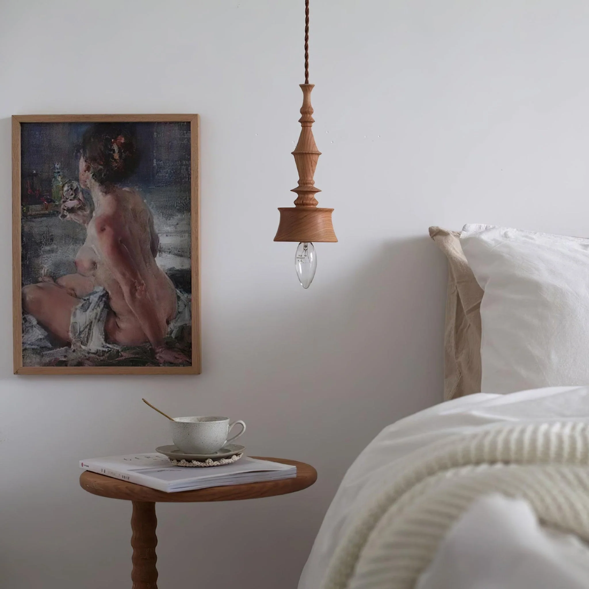 Tessira Wood Industrial Pendant Lamp - Image 34