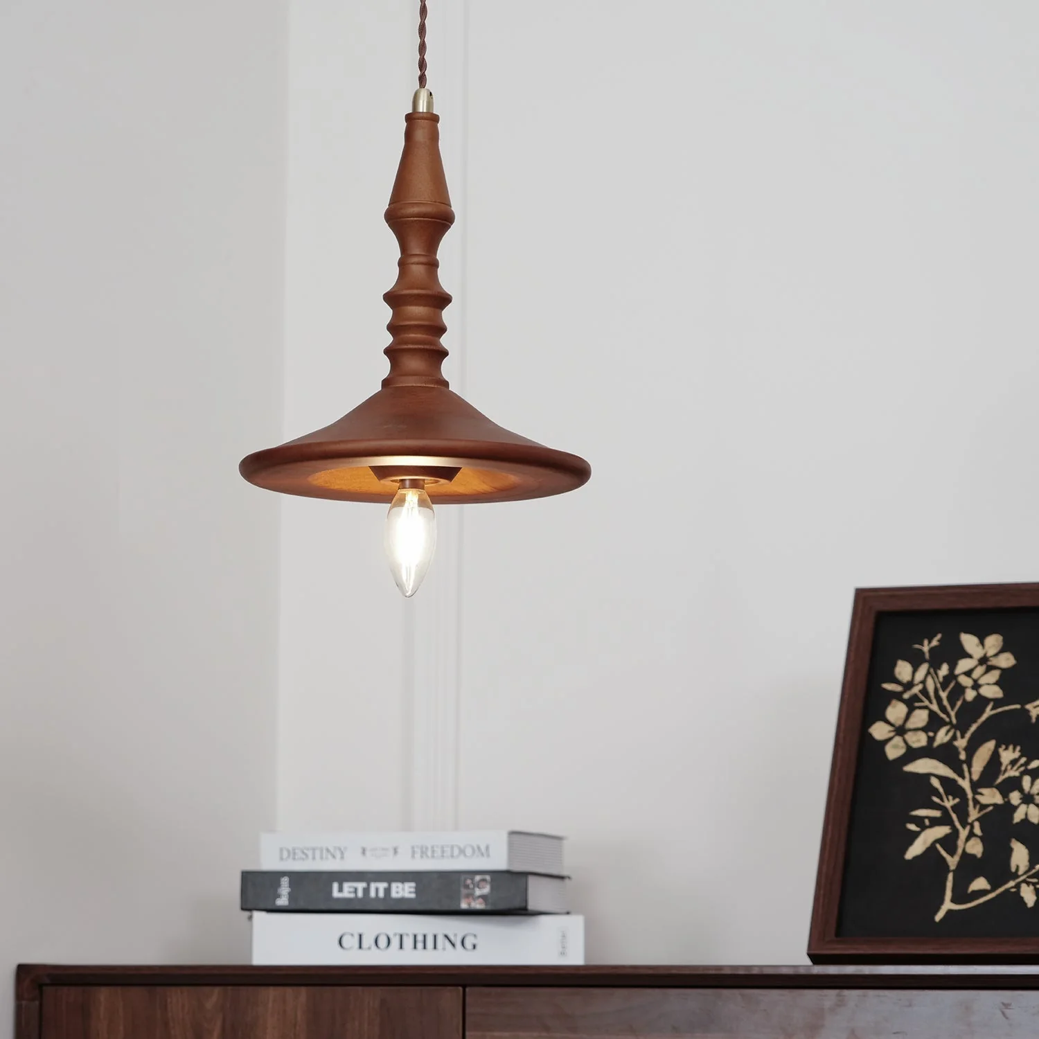 Tessira Wood Industrial Pendant Lamp - Image 52