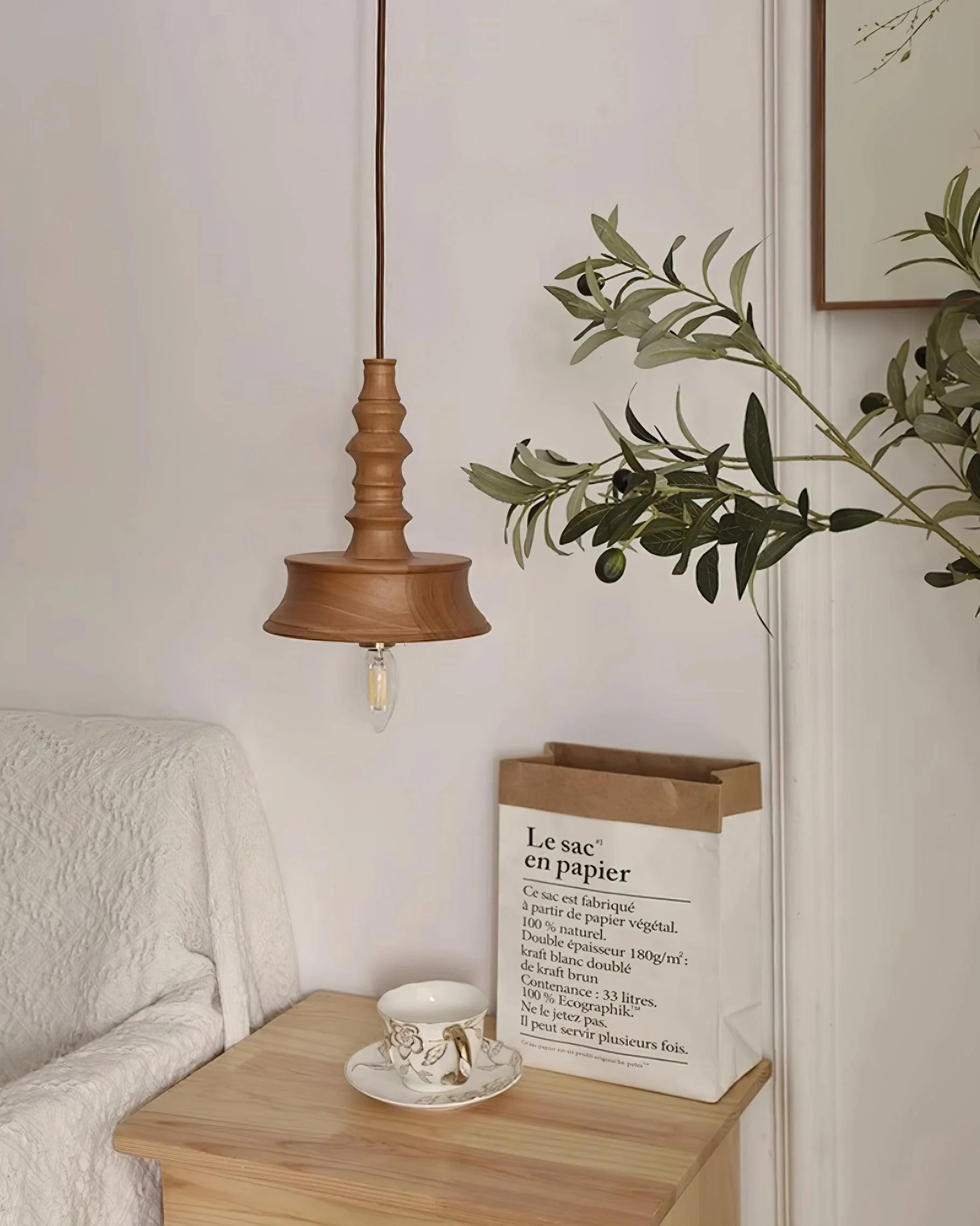 Tessira Wood Industrial Pendant Lamp - Image 74