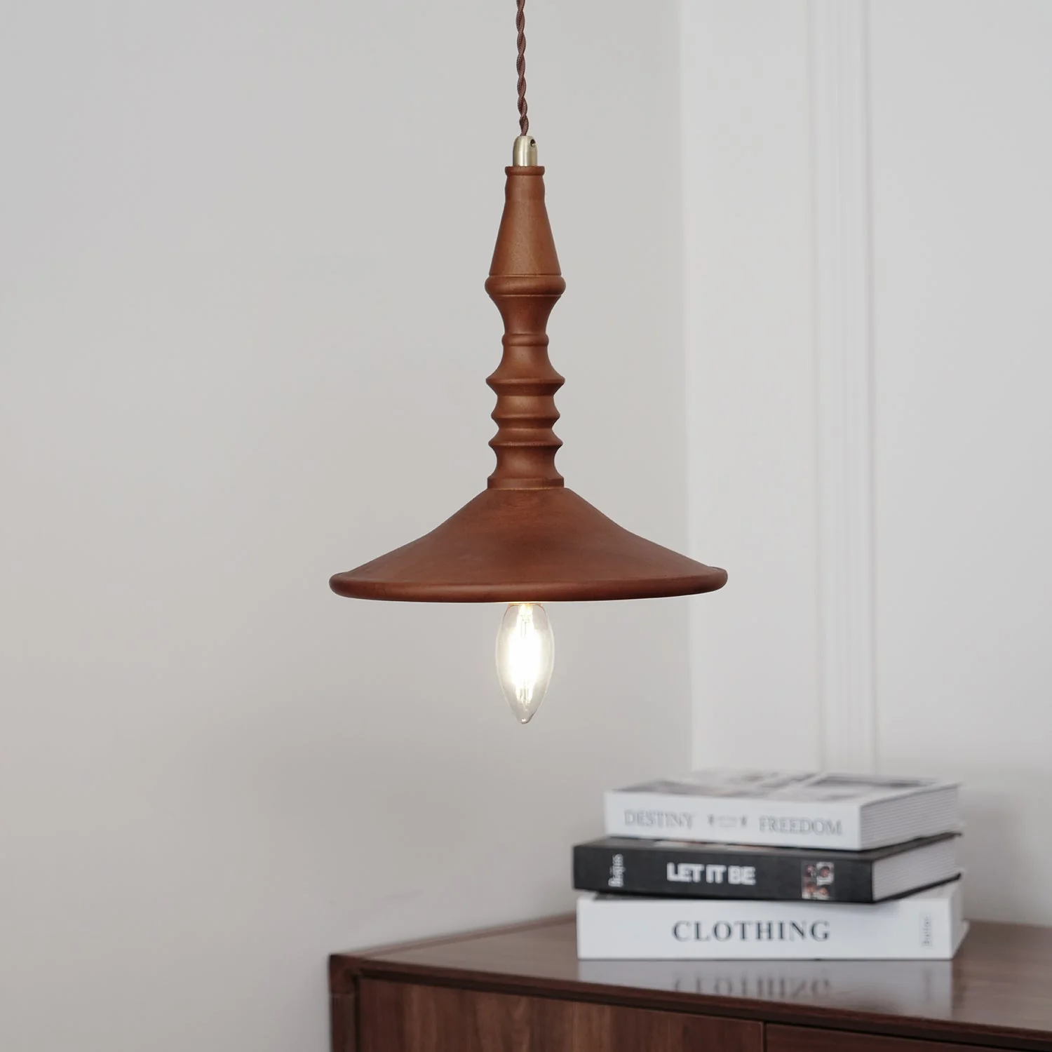 Tessira Wood Industrial Pendant Lamp - Image 76