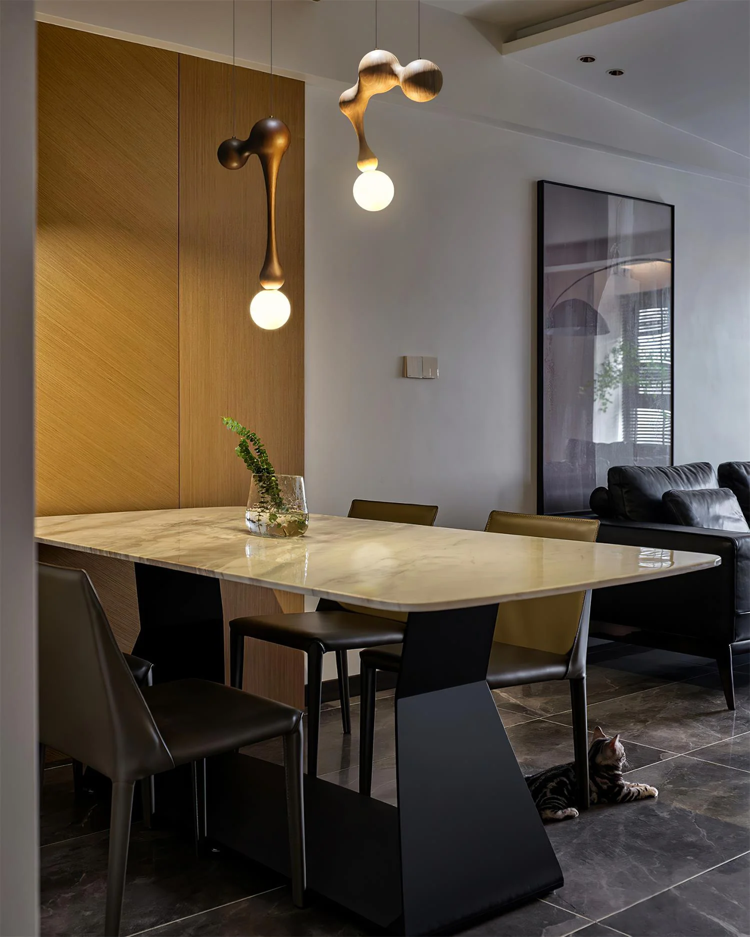Thaddeus Luxury Wood Pendant Light - Image 12