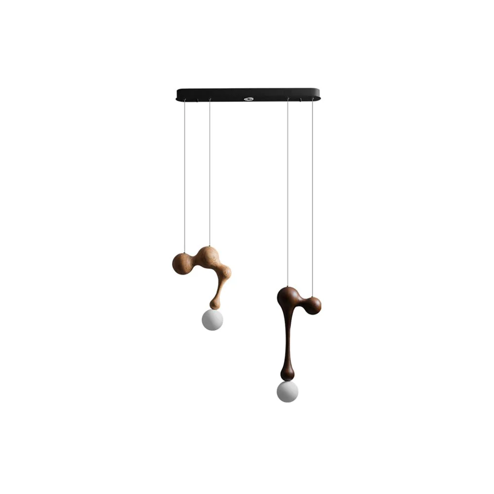 Thaddeus Luxury Wood Pendant Light - Image 20