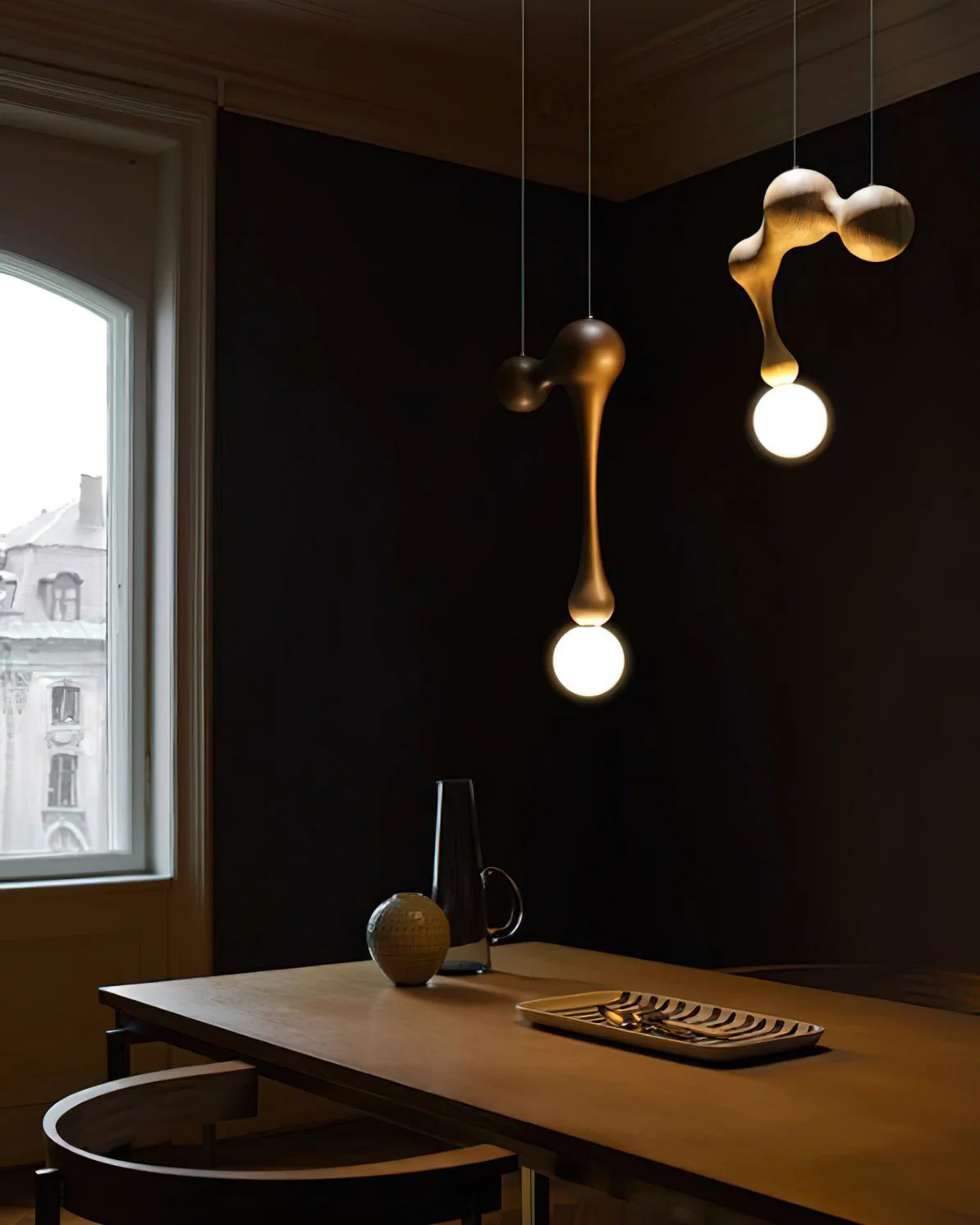 Thaddeus Luxury Wood Pendant Light - Image 26