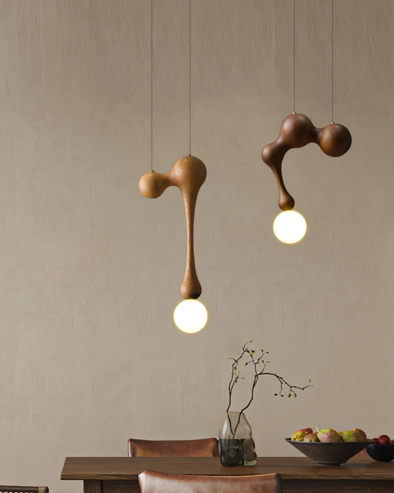 Thaddeus Luxury Wood Pendant Light - Image 28