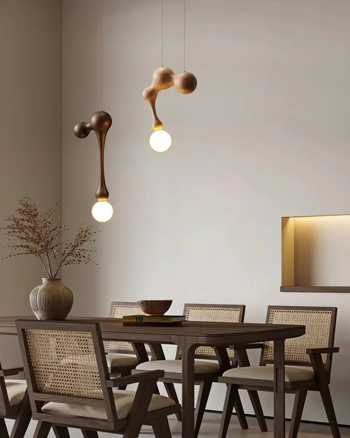 Thaddeus Luxury Wood Pendant Light - Image 32