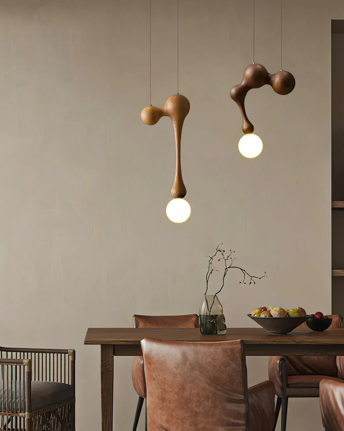 Thaddeus Luxury Wood Pendant Light - Image 33