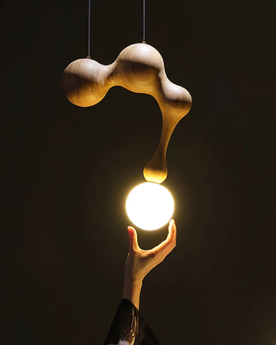 Thaddeus Luxury Wood Pendant Light - Image 34