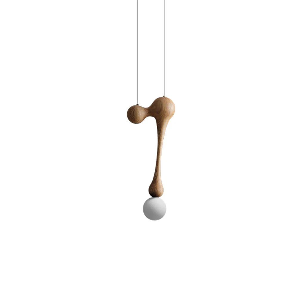 Thaddeus Luxury Wood Pendant Light - Image 41