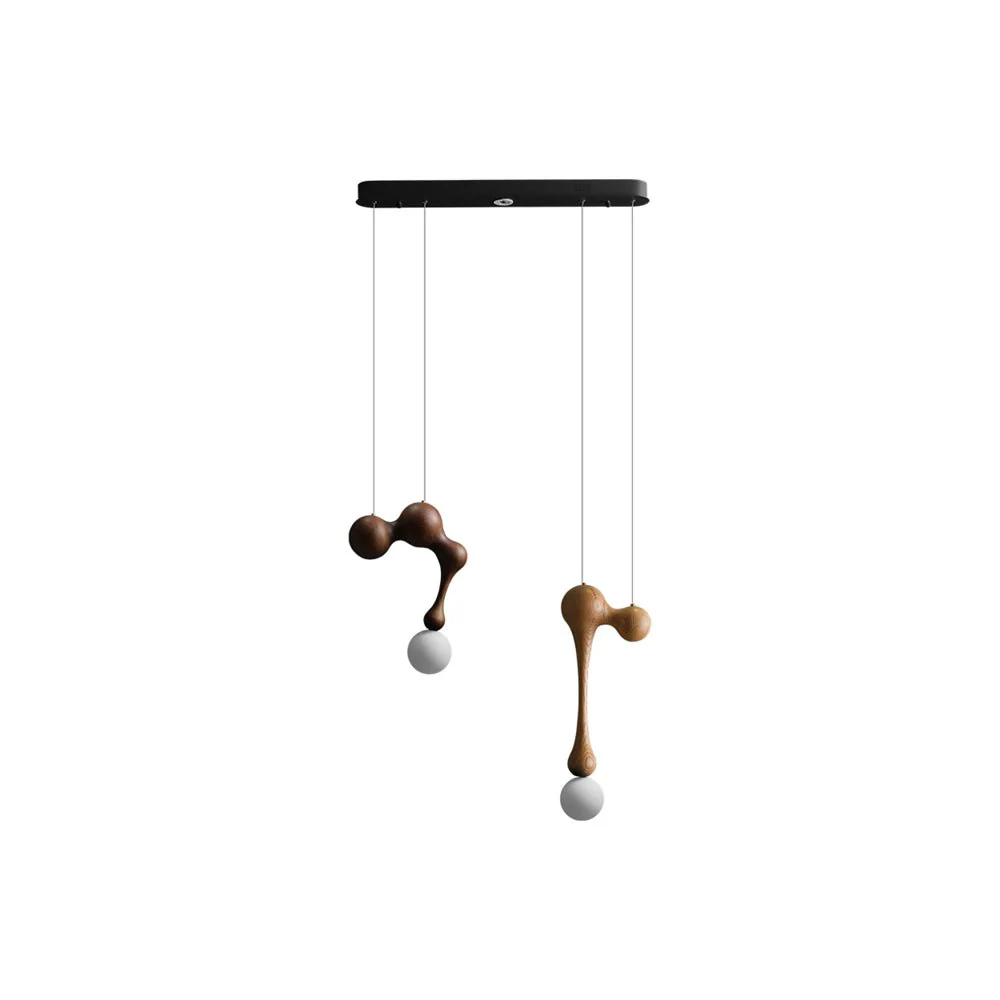 Thaddeus Luxury Wood Pendant Light - Image 48