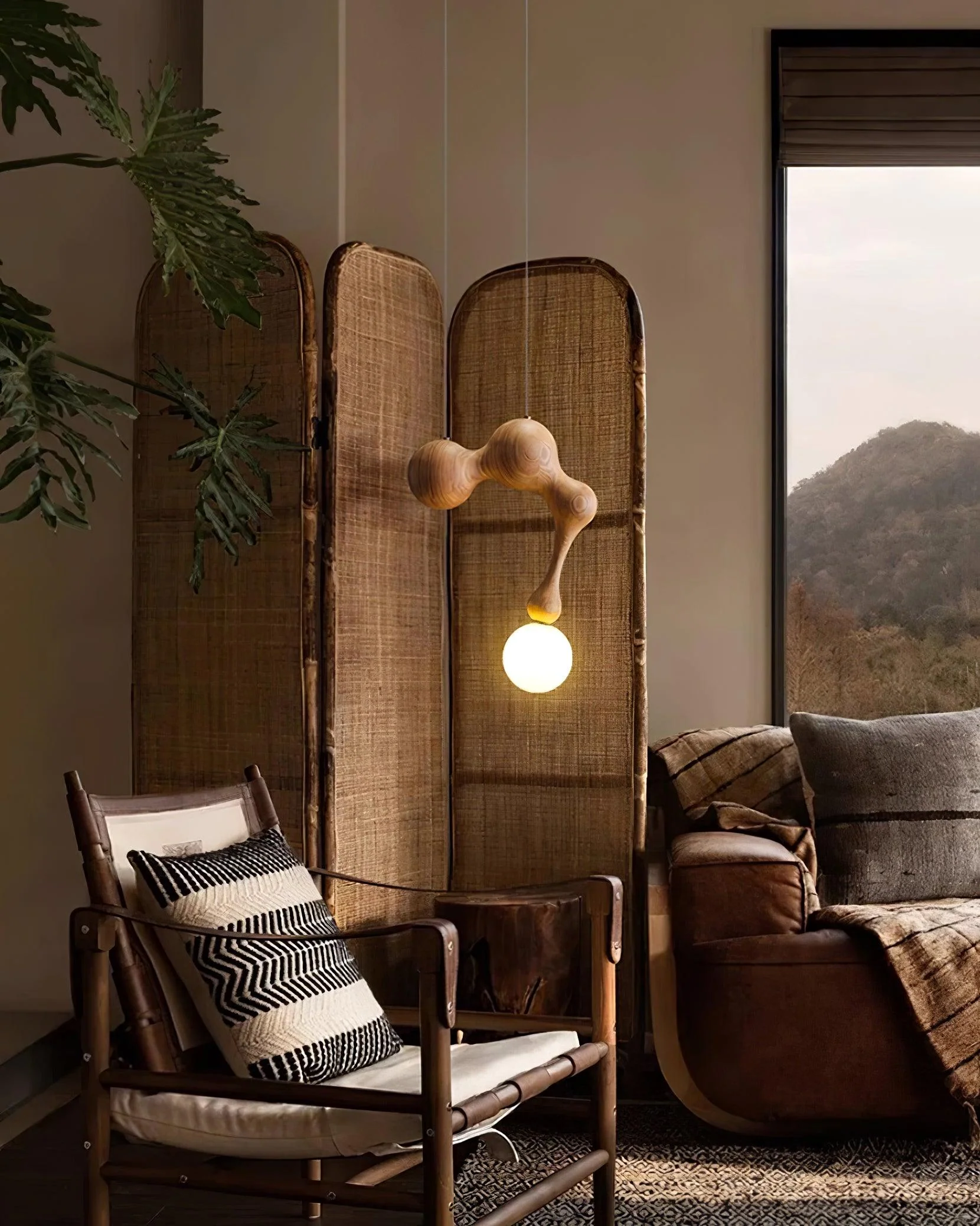 Thaddeus Luxury Wood Pendant Light - Image 54