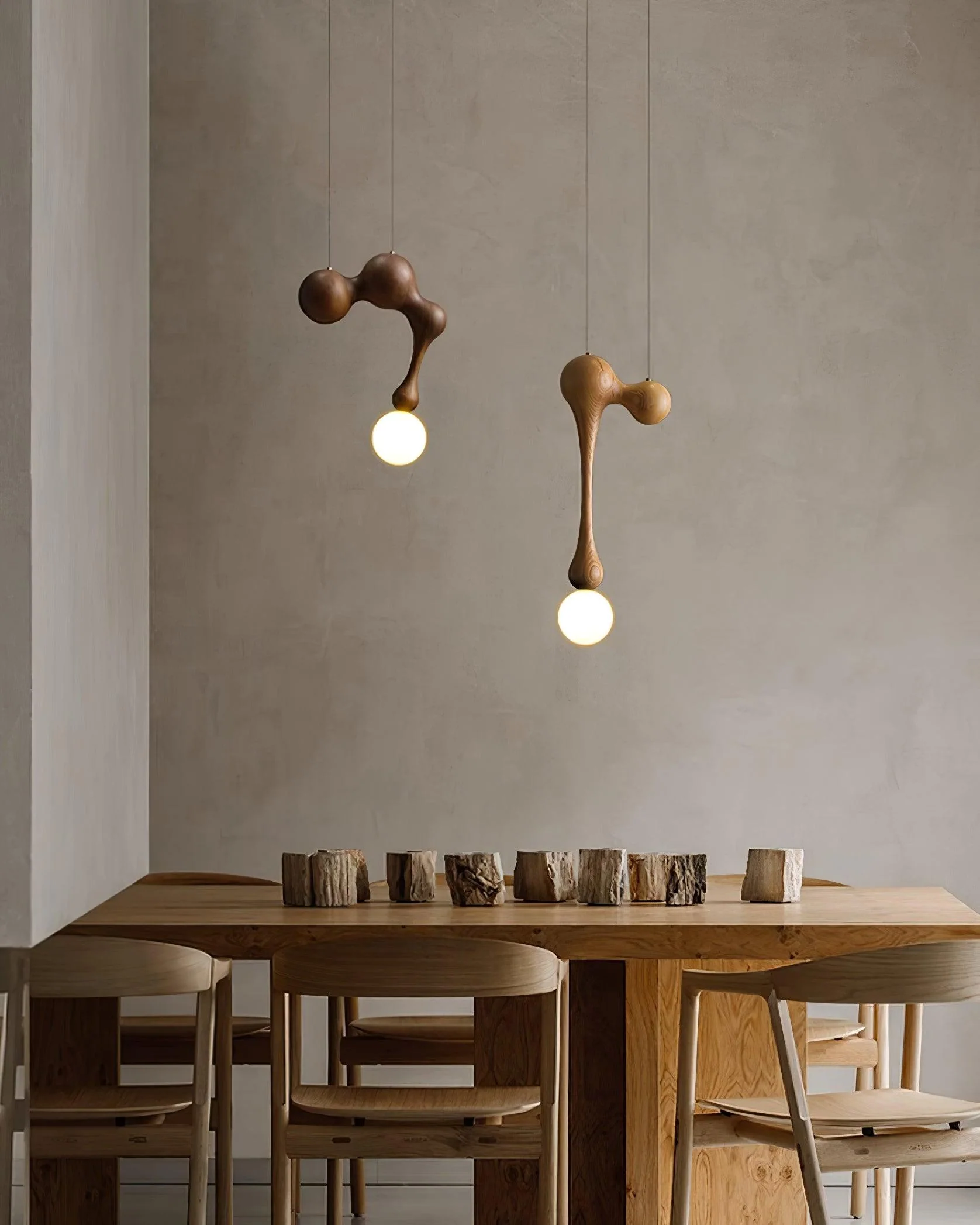 Thaddeus Luxury Wood Pendant Light - Image 55