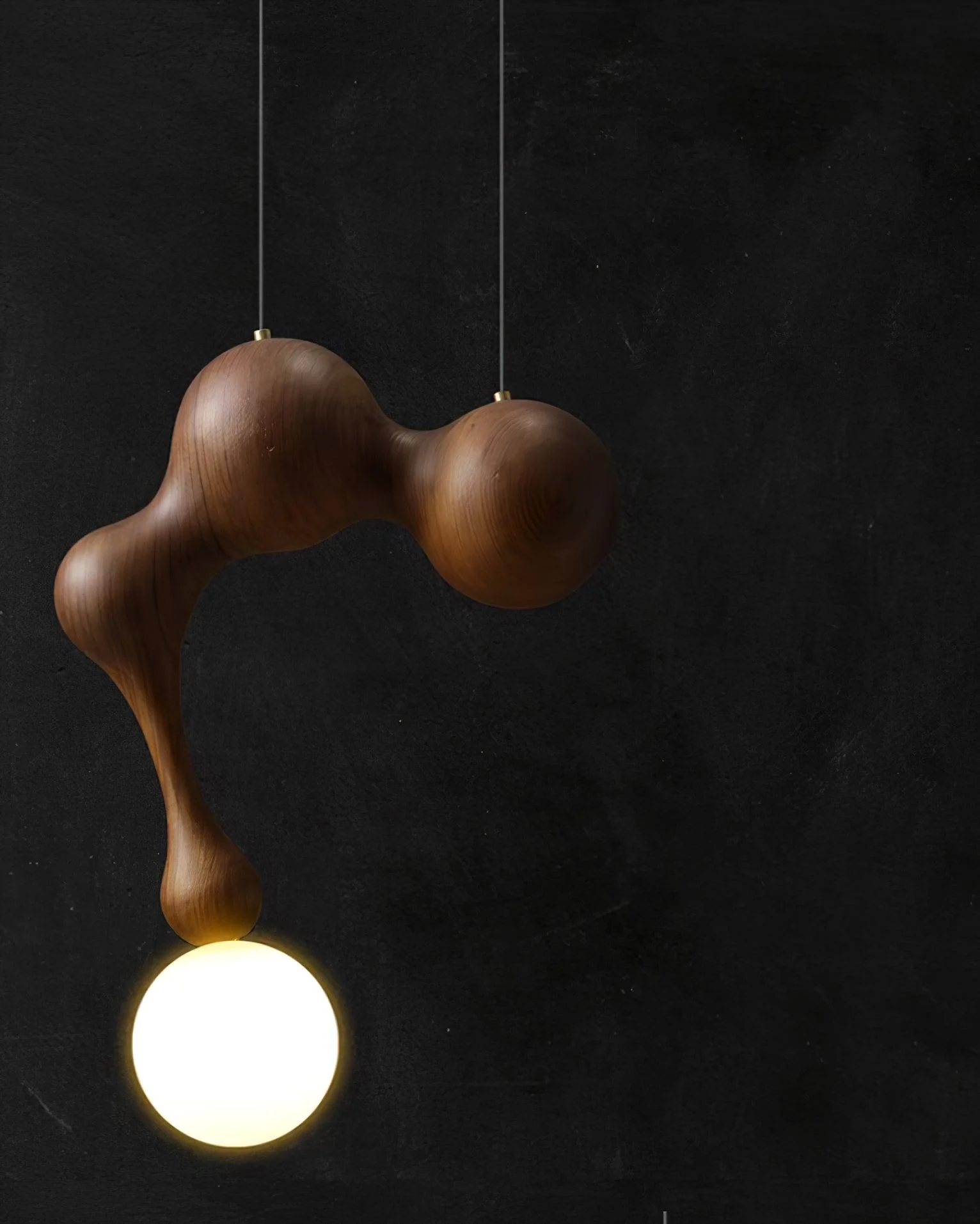 Thaddeus Luxury Wood Pendant Light - Image 7