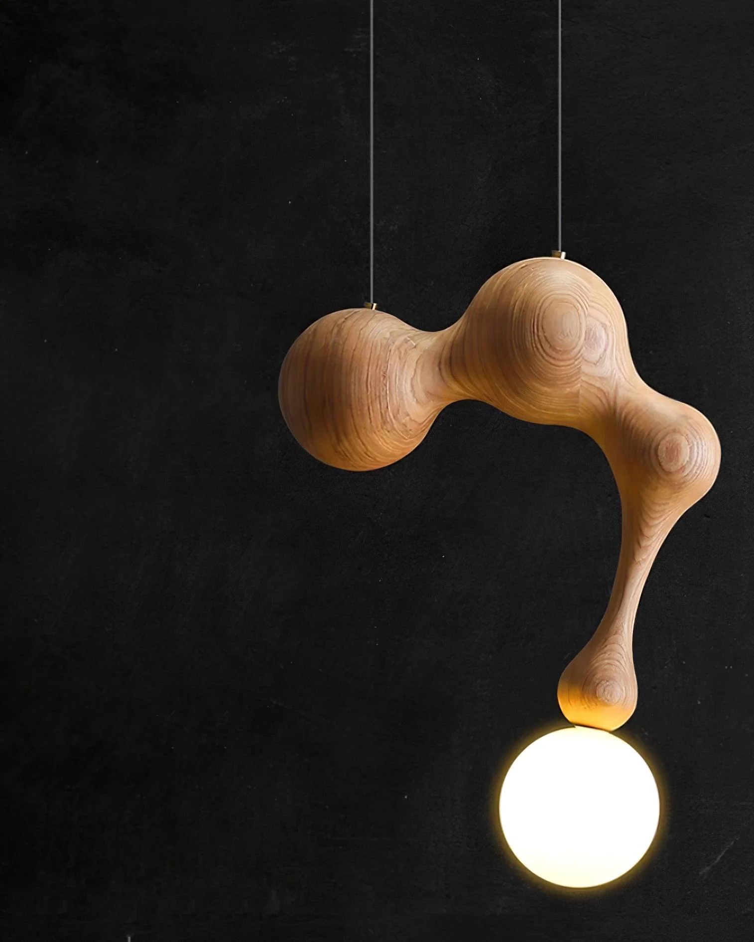 Thaddeus Luxury Wood Pendant Light - Image 9