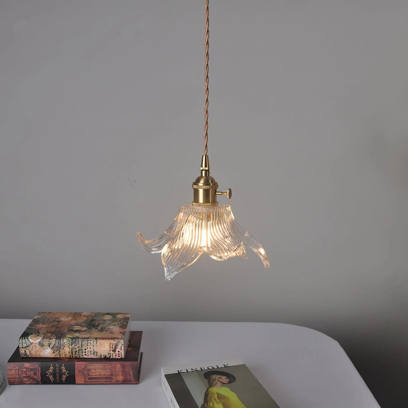 Thaliran Brass & Glass Glam Pendant Light - Image 25