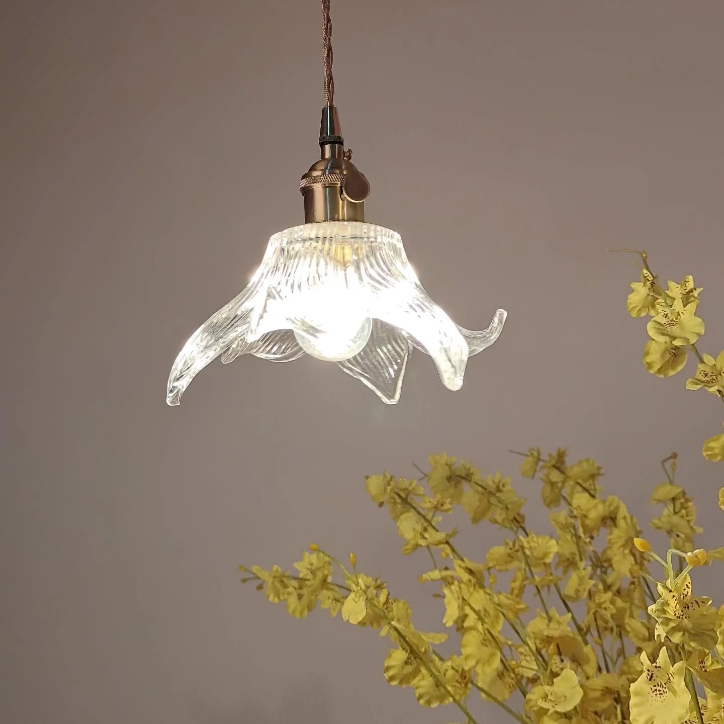 Thaliran Brass & Glass Glam Pendant Light - Image 26