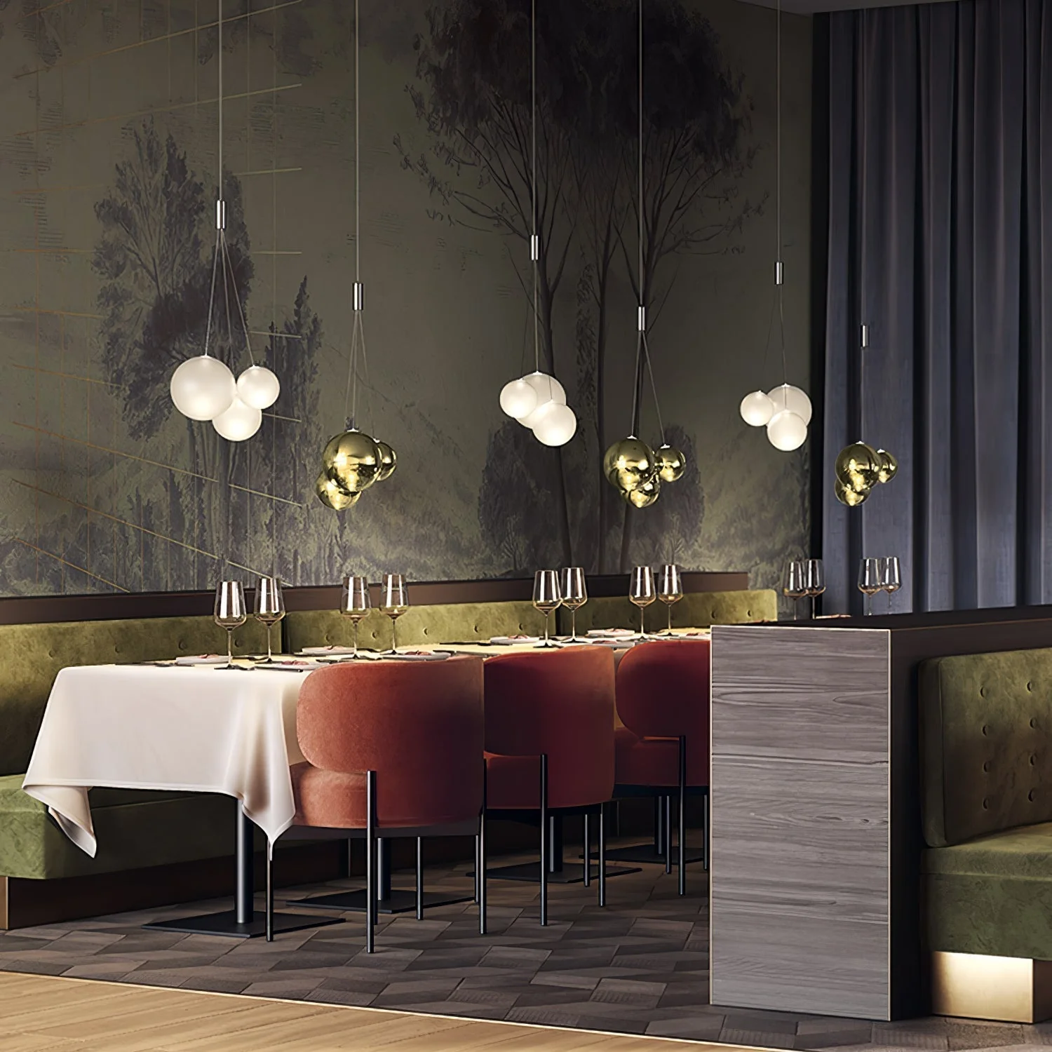 Thalirce Light Luxury Pendant Light - Image 43