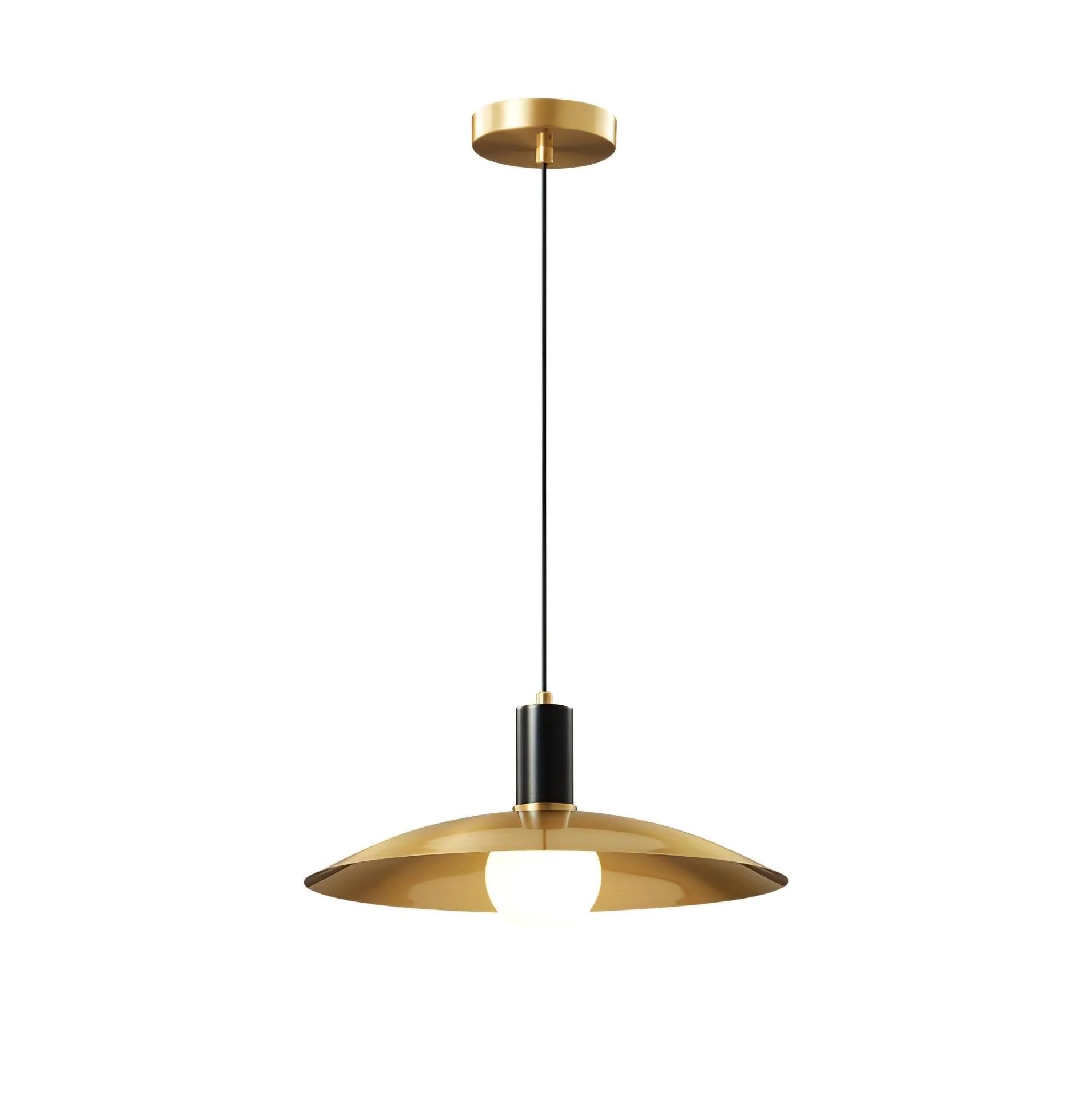 Thalora Brass & Glass Classic Pendant Lamp