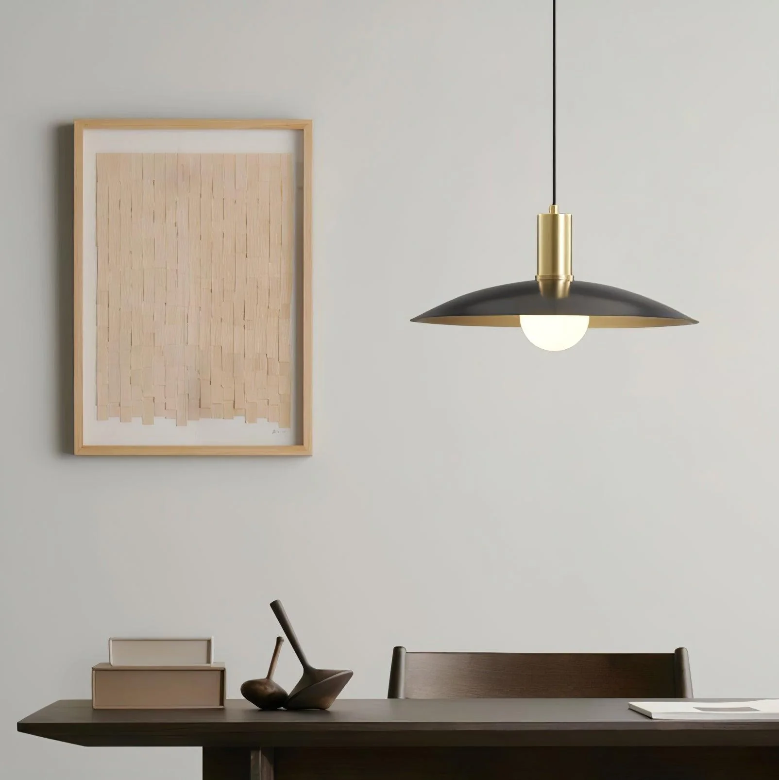 Thalora Brass & Glass Classic Pendant Lamp - Image 14