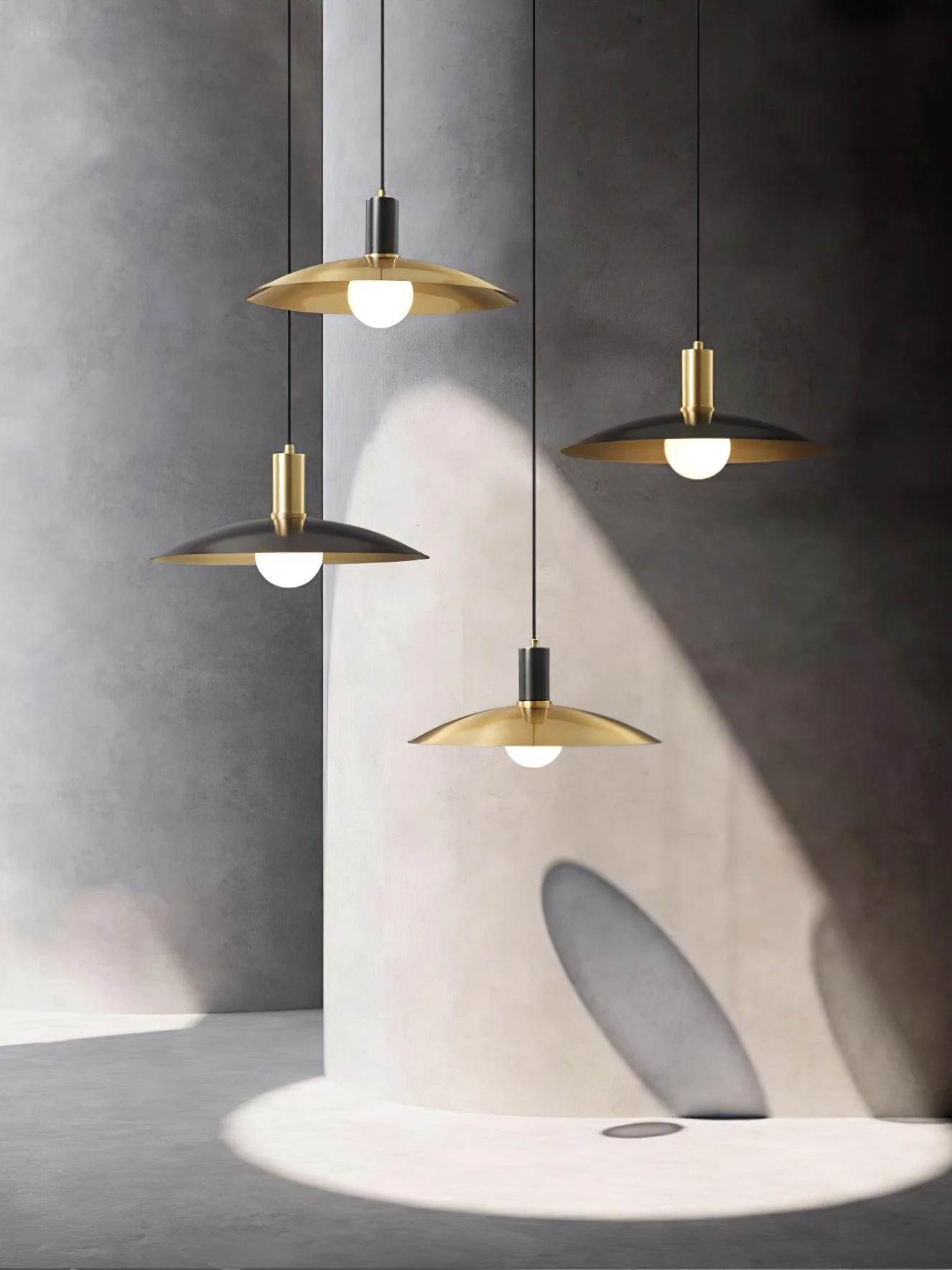 Thalora Brass & Glass Classic Pendant Lamp - Image 15