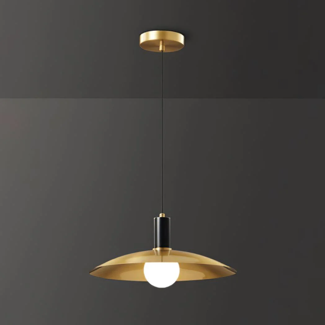 Thalora Brass & Glass Classic Pendant Lamp - Image 16
