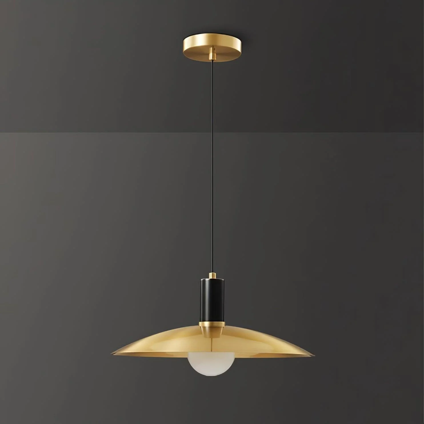 Thalora Brass & Glass Classic Pendant Lamp - Image 17
