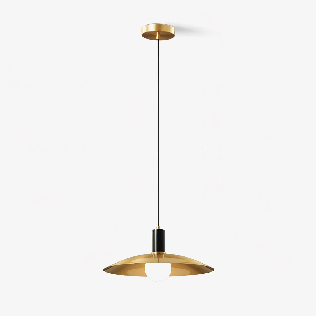 Thalora Brass & Glass Classic Pendant Lamp - Image 18